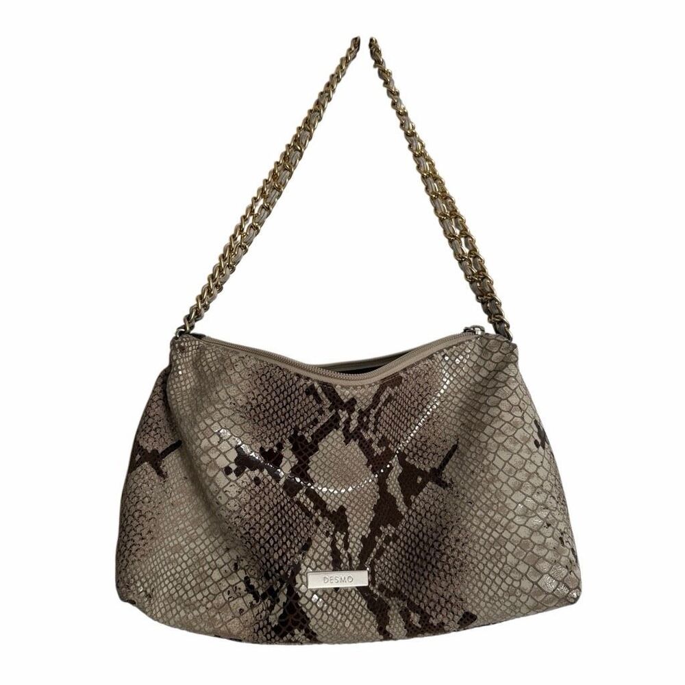 Desmo Python Embossed Vintage Y2K Shoulder Bag